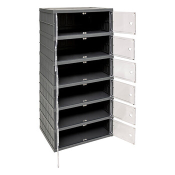 5Five Simply Smart Πλαστική Συρταριέρα Fold'N'Box 6 Θέσεων – Ανοιχτό Γκρι 205515