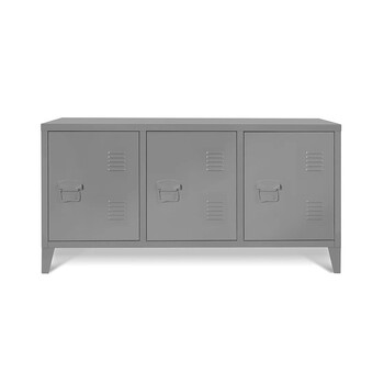Μεταλλικό Έπιπλο Τηλεόρασης 113 x 40 x 58 cm Χρώματος Γκρι Idomya 30080256