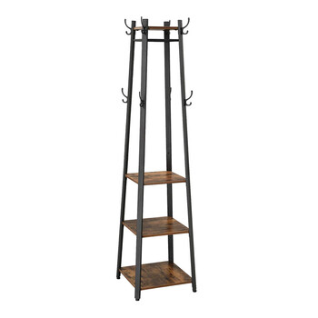 Μεταλλικός Καλόγερος με 3 Ράφια 45 x 45 x 181 cm VASAGLE LCR80X