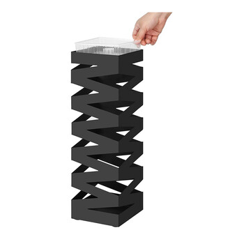 Μεταλλική Ομπρελοθήκη 15.5 x 15.5 x 49 cm Χρώματος Μαύρο Songmics LUC16B