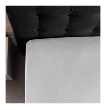 King Size Σεντόνι Jersey με Λάστιχο 190 x 200 x 30 cm Χρώματος Λευκό Dreamhouse 8717703801170