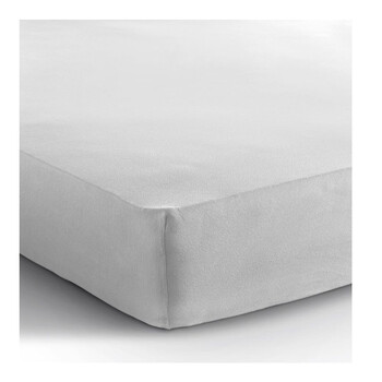 King Size Σεντόνι Jersey με Λάστιχο 190 x 200 x 30 cm Χρώματος Λευκό Dreamhouse 8717703801170