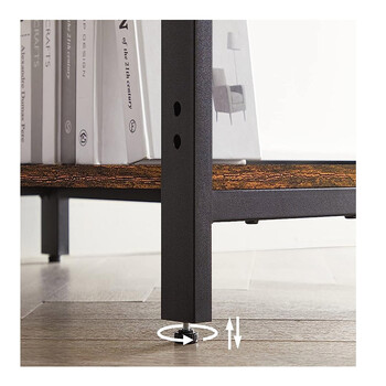 Μεταλλικό Γραφείο με 2 Ράφια 140 x 60 x 75 cm VASAGLE LWD55X