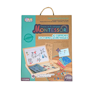 Εκπαιδευτικό Ξύλινο Παιχνίδι Montessori Σχήματα Jeux 2 Momes EA10282