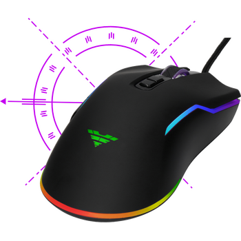 Ενσύρματο Οπτικό Ποντίκι Gaming με 7 Πλήκτρα 12400 DPI RGB Condor Classic Preyon PCC27B