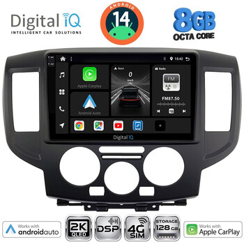 DIGITAL IQ BXF 11458BL_CPAA (9inc) MULTIMEDIA TABLET for NISSAN NV 200 mod. 2009> (BLACK)