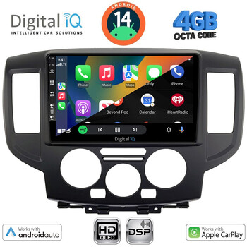 DIGITAL IQ BXF 6458BL_CPAA (9inc) MULTIMEDIA TABLET for NISSAN NV 200 mod. 2009> (BLACK)