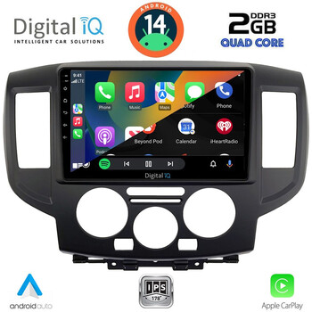 DIGITAL IQ RSB 1458BL_CPA (9inc) MULTIMEDIA TABLET for NISSAN NV200 mod. 2009> (BLACK)