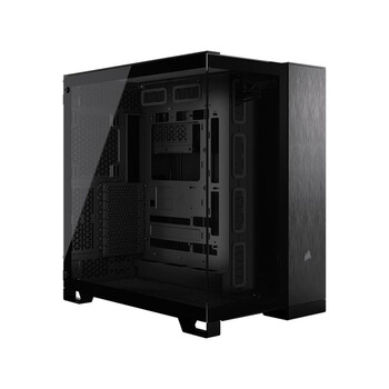 CORSAIR Case 6500X Mid-Tower Dual Chamber Tempered Glass Obsidian Aluminum (CC-9011283-WW) (CORCC-9011283-WW)
