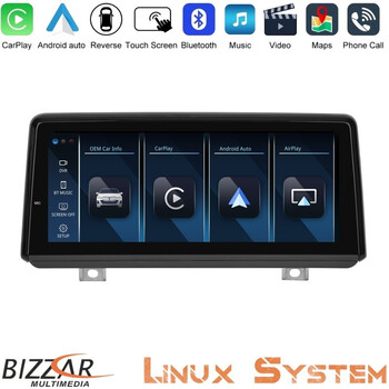 Bizzar bmw 1series F20/f22 (Evo) Linux Apple Carplay | Android Auto Screen 8.8" hd Anti-Reflection u-bm-9503