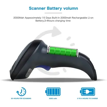 NETUM 3IN1 2D BT/2.4G/WIRED BARCODE SCANNER SUPPORT IOS/ANDROID