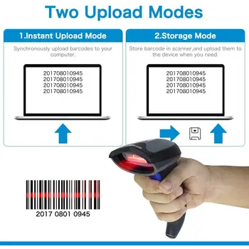 NETUM 3IN1 1D BT/2.4G/WIRED BARCODE SCANNER SUPPORTS WINDOWS
