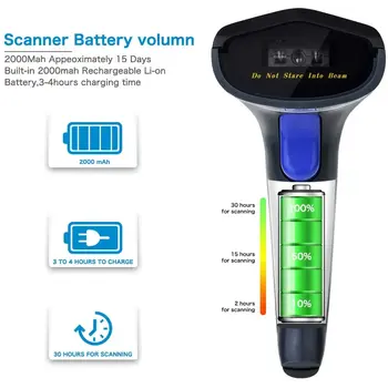 NETUM 3IN1 1D BT/2.4G/WIRED BARCODE SCANNER SUPPORTS WINDOWS