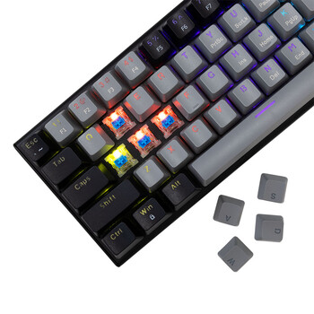 WHITE SHARK MECHANICAL KEYBOARD GK-002721V2 US BLUE SWITCH WAKIZASHI-2 GREY/BLACK