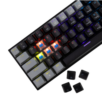 WHITE SHARK MECHANICAL KEYBOARD GK-002121V2 US BLUE SWITCH WAKIZASHI-2 BLACK/GREY WHITE SHARK MECHANICAL KEYBOARD GK-002121V2 US BLUE SWITCH WAKIZASHI-2 BLACK/GREY