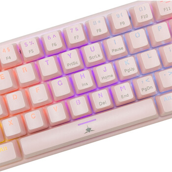 WHITE SHARK MECHANICAL KEYBOARD GK-002421V2 US BLUE SWITCH WAKIZASHI-2 PINK