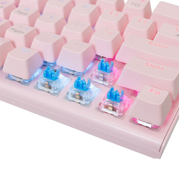 WHITE SHARK MECHANICAL KEYBOARD GK-002421V2 US BLUE SWITCH WAKIZASHI-2 PINK