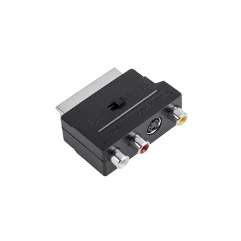DM-0352 . Αντάπτορας SCART - 3xRCA + SVHS in-out