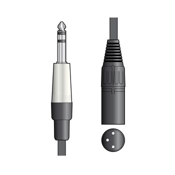 Chord S6J-XM600 Kαλώδιο Ήχου 6.3mm TRS Jack Plug - XLR Male 6m (Τεμάχιο)