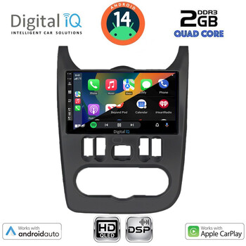 DIGITAL IQ BXC 3101BL_CPAA (9inc) MULTIMEDIA TABLET for DACIA DUSTER – LOGAN – SANDERO mod. 2006-2012 (BLACK)