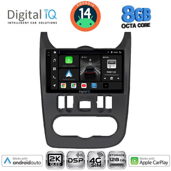 DIGITAL IQ BXF 11101BL_CPAA (9inc) MULTIMEDIA TABLET for DACIA DUSTER – LOGAN – SANDERO mod. 2006-2012 (BLACK)
