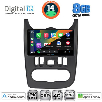 DIGITAL IQ BXF 11101BL_CPAA (9inc) MULTIMEDIA TABLET for DACIA DUSTER – LOGAN – SANDERO mod. 2006-2012 (BLACK)
