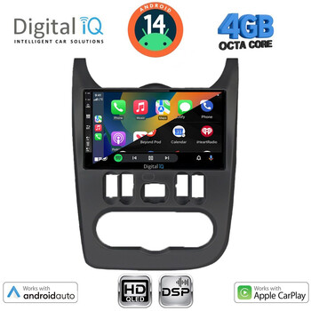 DIGITAL IQ BXF 6101BL_CPAA (9inc) MULTIMEDIA TABLET for DACIA DUSTER – LOGAN – SANDERO mod. 2006-2012 (BLACK)