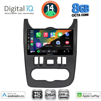 DIGITAL IQ BXF 7101BL_CPAA (9inc) MULTIMEDIA TABLET for DACIA DUSTER – LOGAN – SANDERO mod. 2006-2012 (BLACK)