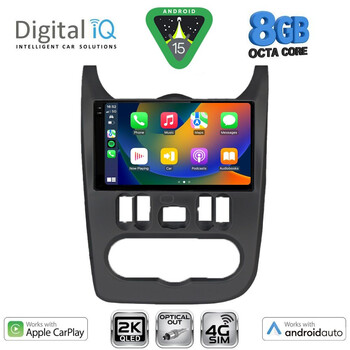 DIGITAL IQ BXK 20101BL_CPAA (9inc) MULTIMEDIA TABLET for DACIA DUSTER – LOGAN – SANDERO mod. 2006-2012 (BLACK)