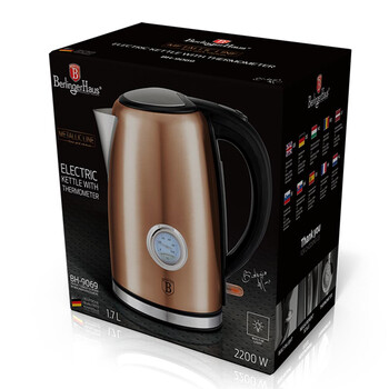 Berlinger Haus Ηλεκτρικός Βραστήρας 2200w 1.7lt Rose Gold bh-9069