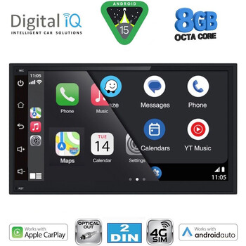 DIGITAL IQ BXK 869_CPAA (6.8" DIN) 4G SIM MULTIMEDIA 2 DIN
