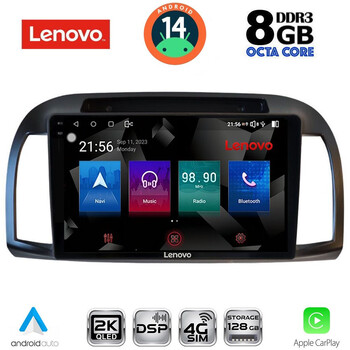 LENOVO SSW 10457BL_CPA (9inc) MULTIMEDIA TABLET for NISSAN MICRA K12 mod. 2002-2010 (BLACK)