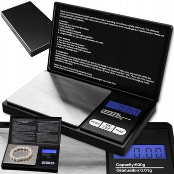 Verk Group Ακριβής Ηλεκτρονική Ζυγαριά 500g/0.1g για Κοσμήματα και Εργαστηριακή Χρήση 5907451361115