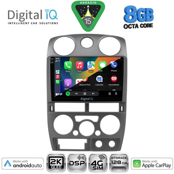 DIGITAL IQ BXF 11254GR_CPAA (9inc) MULTIMEDIA TABLET for ISUZU D-MAX mod. 2008-2012 (GREY)