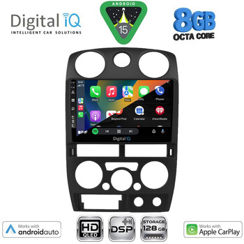 DIGITAL IQ BXF 7254BL_CPAA (9inc) MULTIMEDIA TABLET for ISUZU D-MAX mod. 2008-2012 (BLACK)