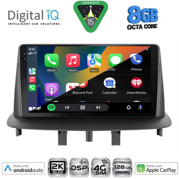 DIGITAL IQ BXF 11556_CPAA (9inc) MULTIMEDIA TABLET for RENAULT MEGANE 3 mod. 2009-2016