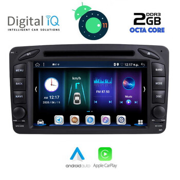 DIGITAL IQ BXE 571_CPA (7'' DVD) MULTIMEDIA OEM MERCEDES C (W203) mod. 1999-2004