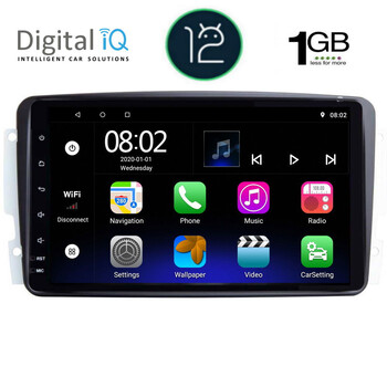 DIGITAL IQ RTA 1401_GPS (9inc) MULTIMEDIA TABLET OEM MERCEDES CLK (W209) mod. 2000-2004