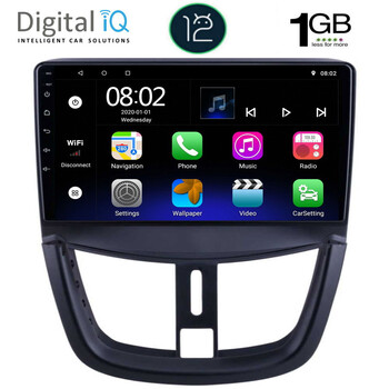 DIGITAL IQ RTA 1507_GPS (9inc) MULTIMEDIA TABLET OEM PEUGEOT 207 mod. 2007&gt;