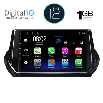 DIGITAL IQ RTA 1509_GPS (9inc) MULTIMEDIA TABLET OEM PEUGEOT 208 - 2008 mod. 2021&gt;
