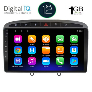 DIGITAL IQ RTA 1513_GPS (9inc) MULTIMEDIA TABLET OEM PEUGEOT 308 mod. 2007-2012