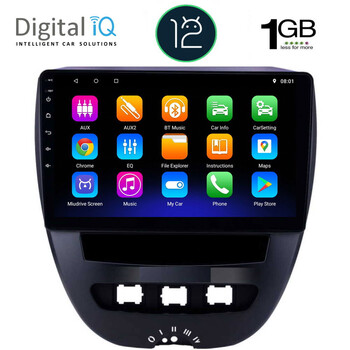 DIGITAL IQ RTA 1707_GPS (10inc) MULTIMEDIA TABLET OEM CITROEN C1 - PEUGEOT 107 - TOYOTA AYGO mod. 2005-2014