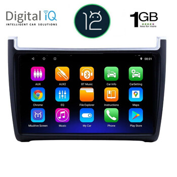 DIGITAL IQ RTA 1757_GPS (9inc) MULTIMEDIA TABLET OEM VW POLO mod. 2014-2017