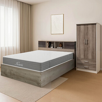 Φοιτητικό πακέτο επίπλων κρεβατοκάμαρας Aroma pakoworld σετ 3τεμ