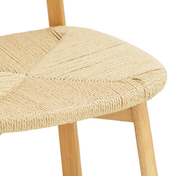 Καρέκλα Clareta pakoworld rubberwood-σχοινί σε φυσική απόχρωση 53x55x79εκ Καρέκλα Clareta pakoworld rubberwood-σχοινί σε φυσική απόχρωση 53x55x79εκ