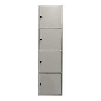 Ντουλάπι-στήλη Gabino pakoworld σε λευκή απόχρωση 40x39x158εκ