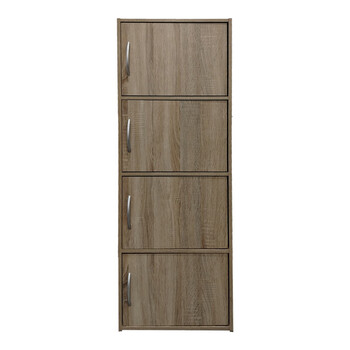 Ντουλάπι-στήλη Gabino I pakoworld σε sonoma απόχρωση 40x34.5x120εκ