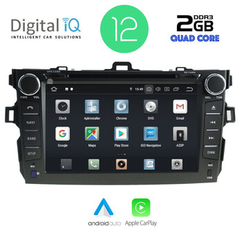 DIGITAL IQ X411_GPS (8'' DVD) MULTIMEDIA  OEM  TOYOTA COROLLA 4D mod. 2007-2012