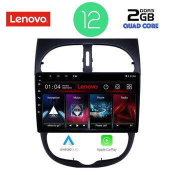 LENOVO LVB 4506_CPA (9inc) MULTIMEDIA TABLET OEM PEUGEOT 206 mod. 1998-2006