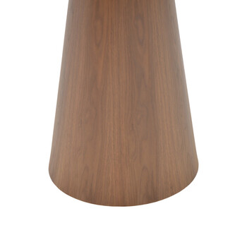 Βοηθητικό τραπέζι Donda pakoworld mdf καρυδί Φ45x50εκ